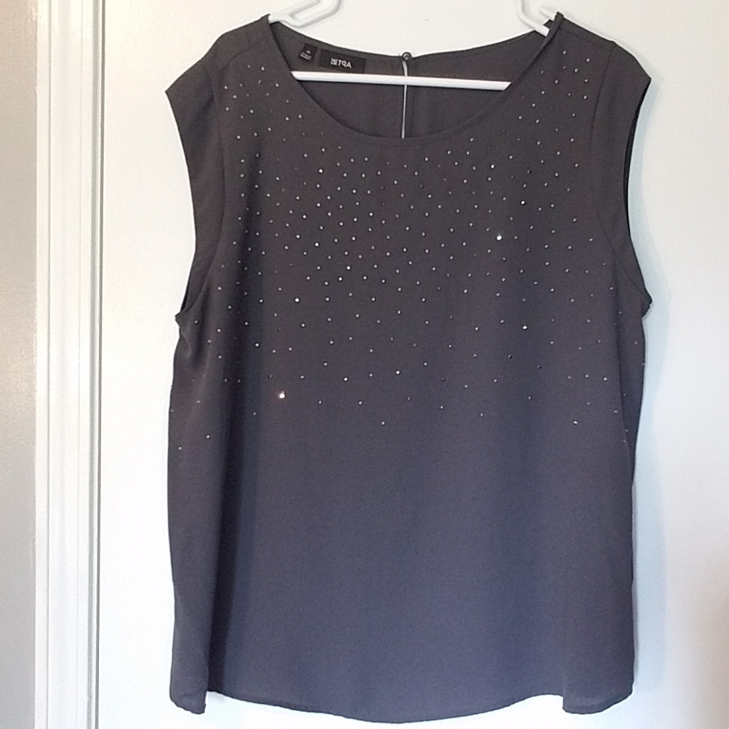 Sequin Gray Top